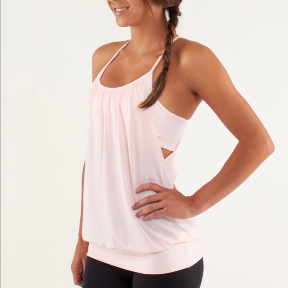Lululemon Athletica No Limits Tank in Pretty Pink